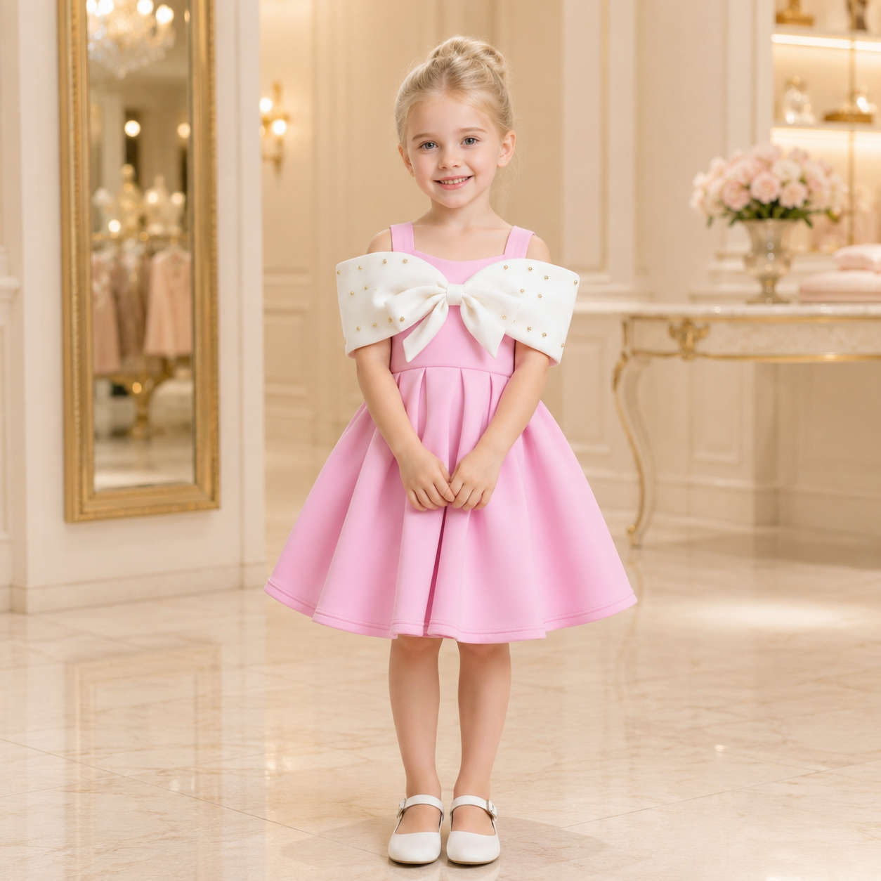 Sky Bow Princess Dress