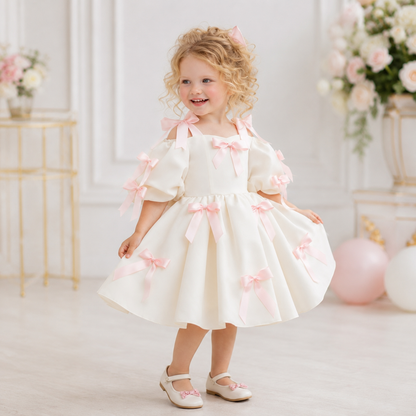 Blush Bow Princess Dress