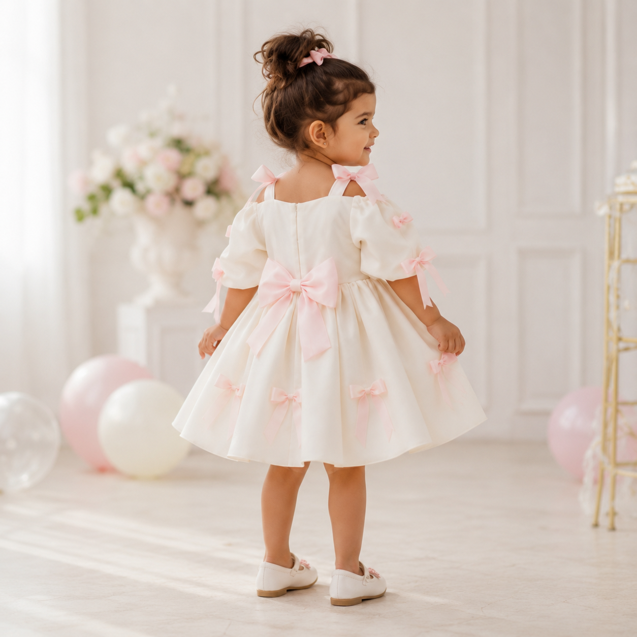 Blush Bow Princess Dress