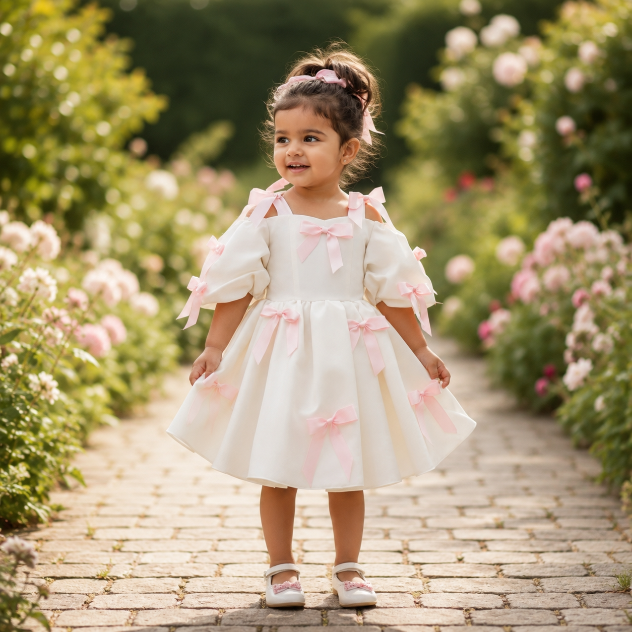 Blush Bow Princess Dress