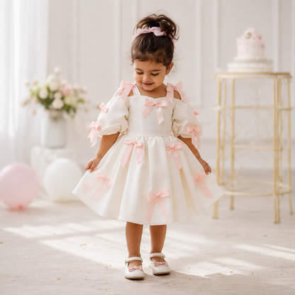 Blush Bow Princess Dress