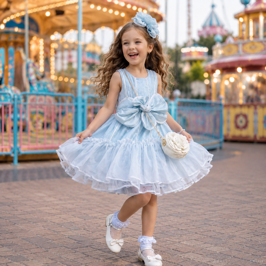 Bluebell Bow Princess Dress