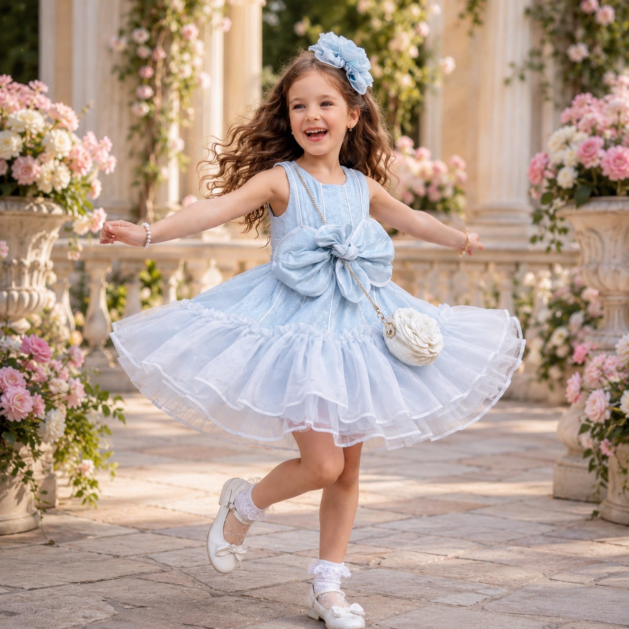 Bluebell Bow Princess Dress