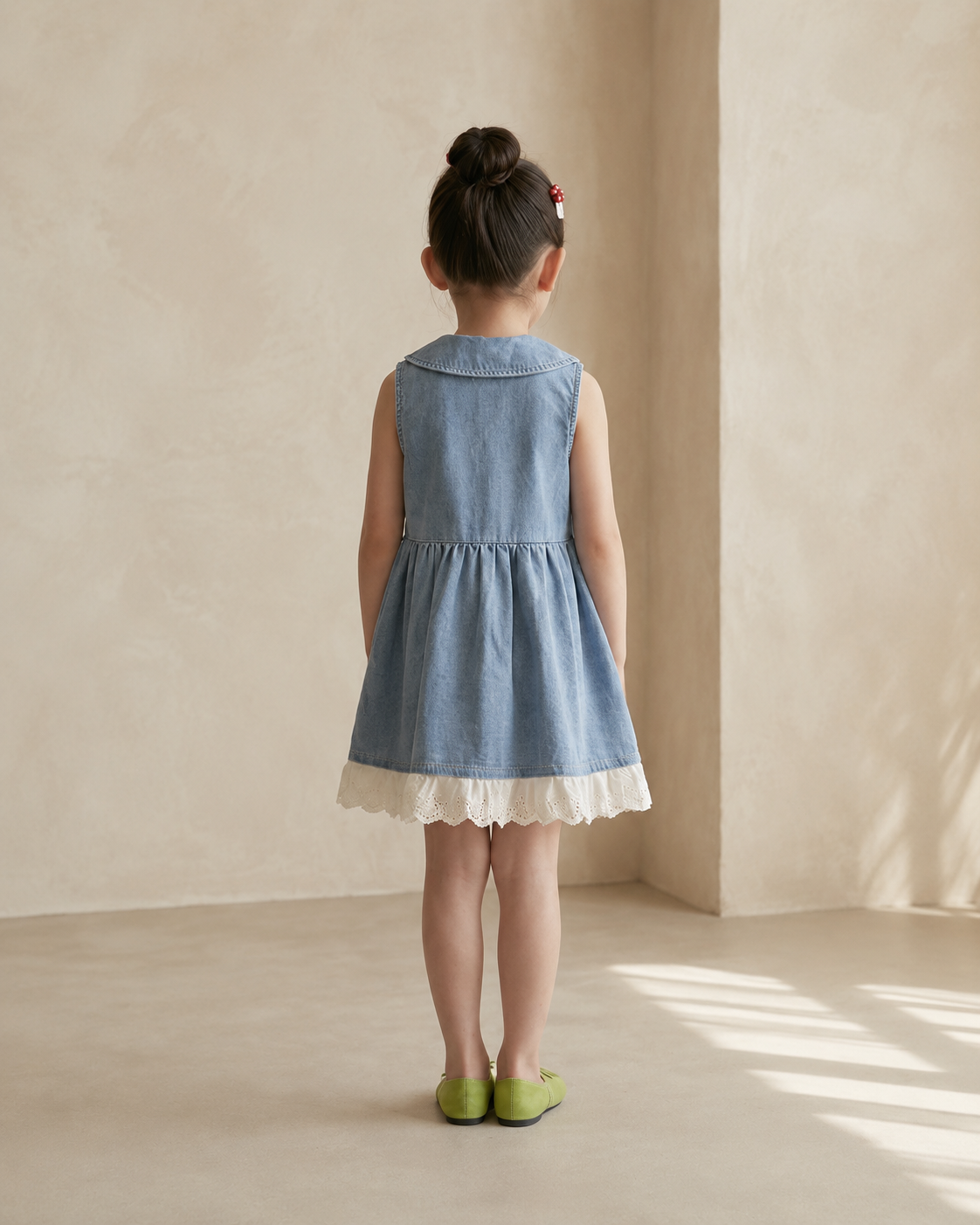 Denim Lace Charm Dress