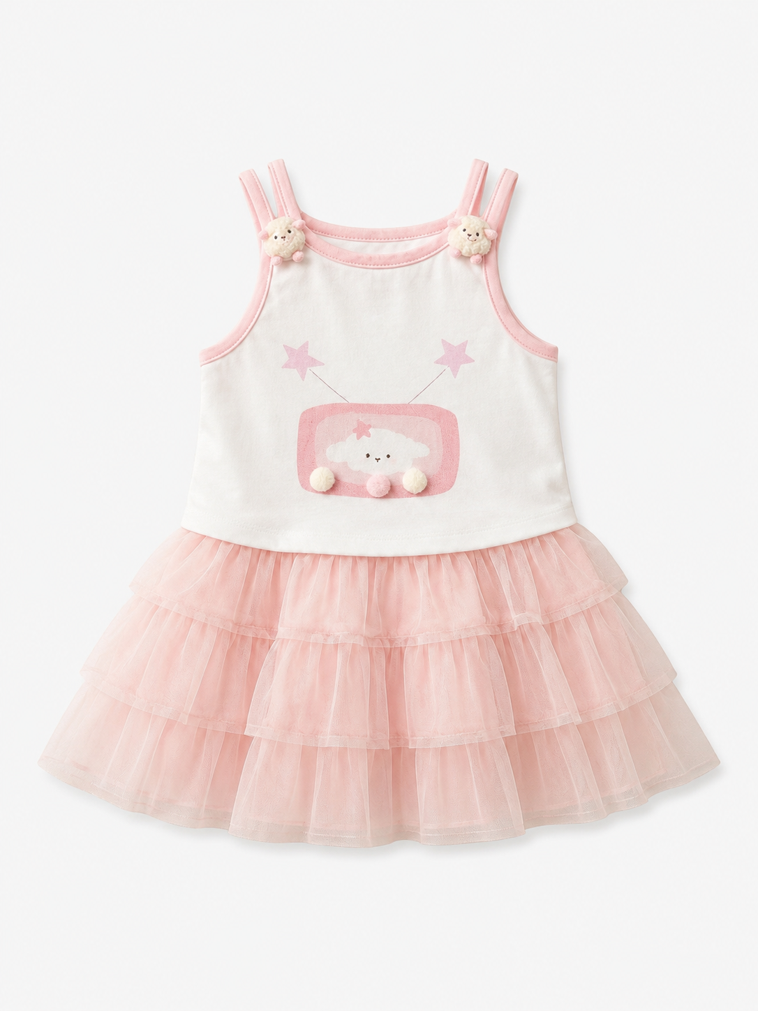 Baby Girl Star & Sheep Tiered Tulle Set