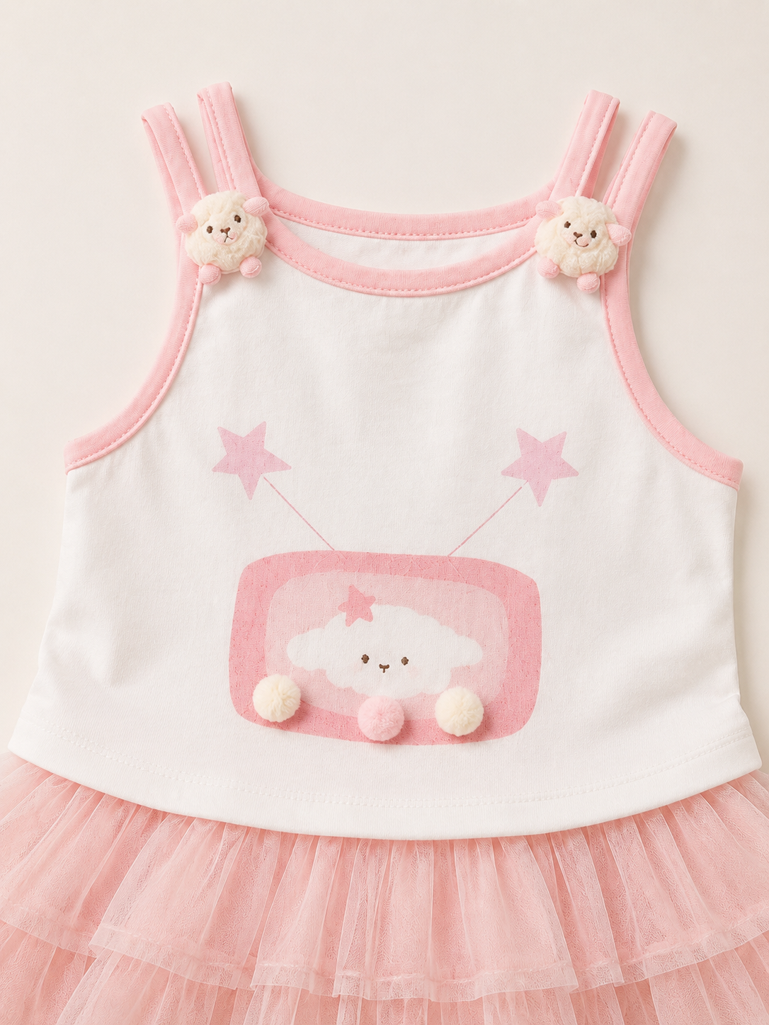 Baby Girl Star & Sheep Tiered Tulle Set