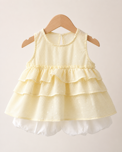 Sweet Waffle Tiered Dress