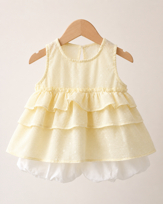 Sweet Waffle Tiered Dress