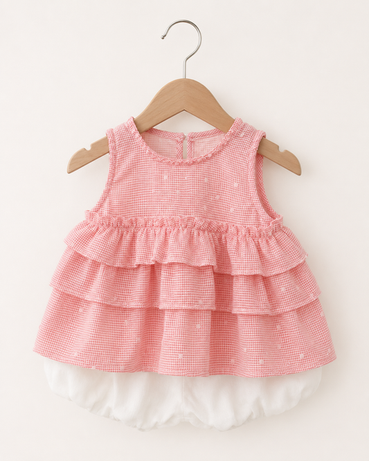 Sweet Waffle Tiered Dress