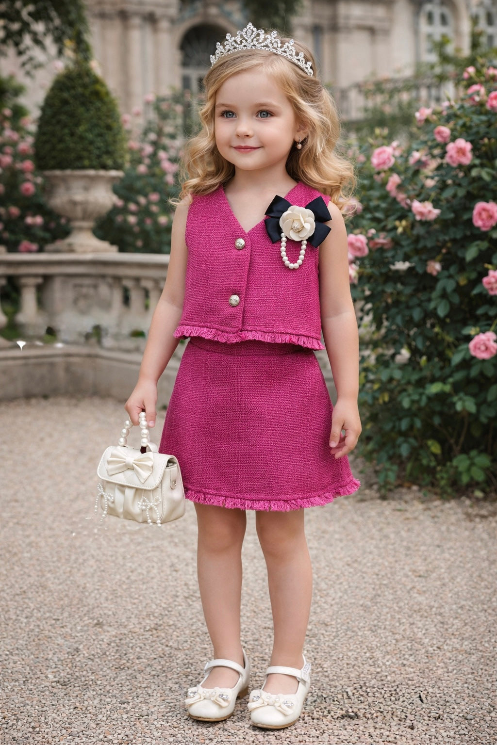 Rose Pearl Elegance Party CO-ords set