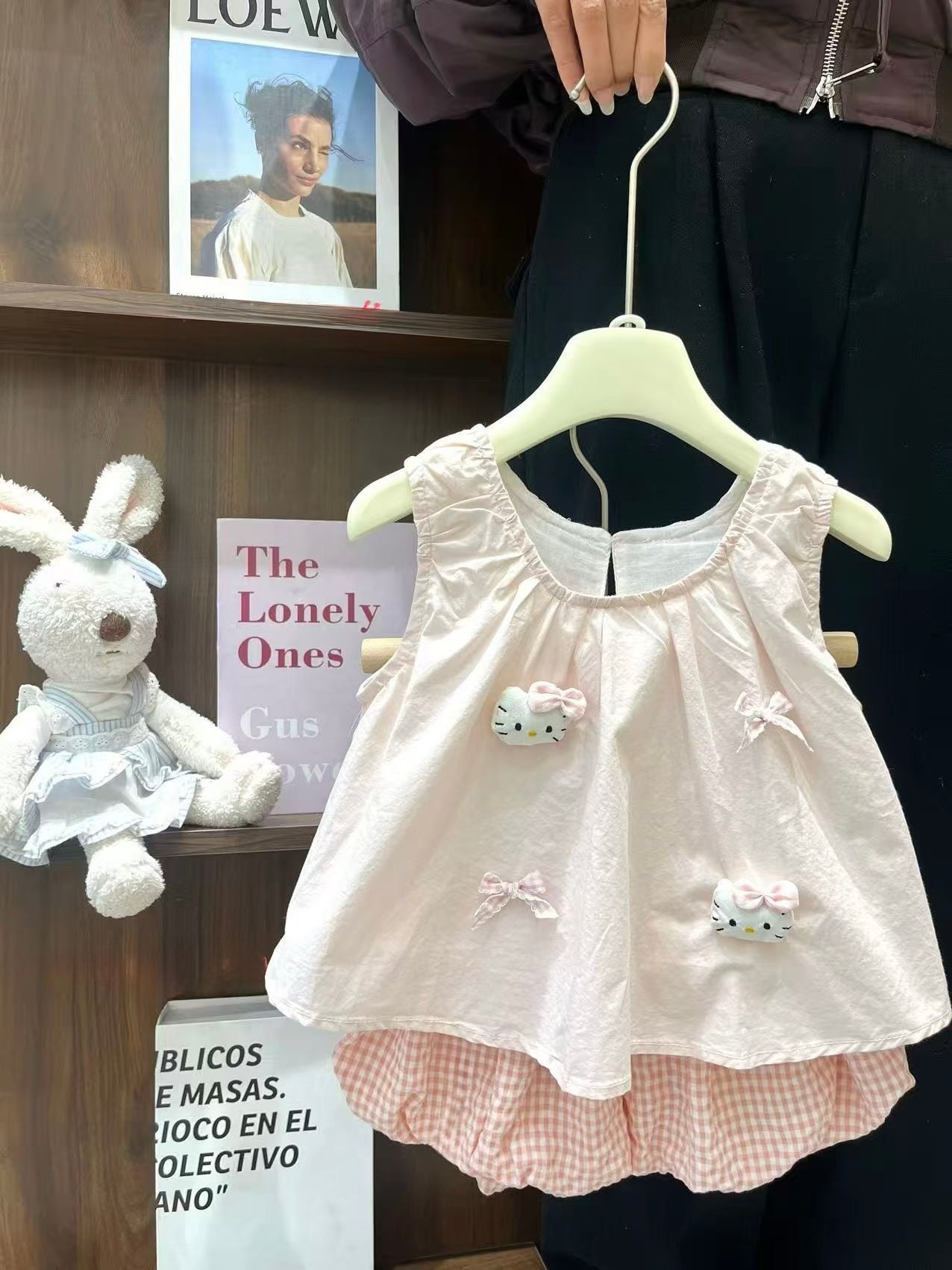 Hello Kitty Gingham Shorts Set