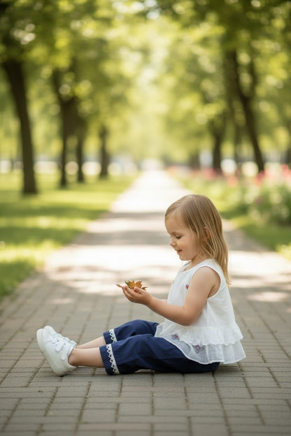 Snowflake Lace Peplum Co-Ord Set