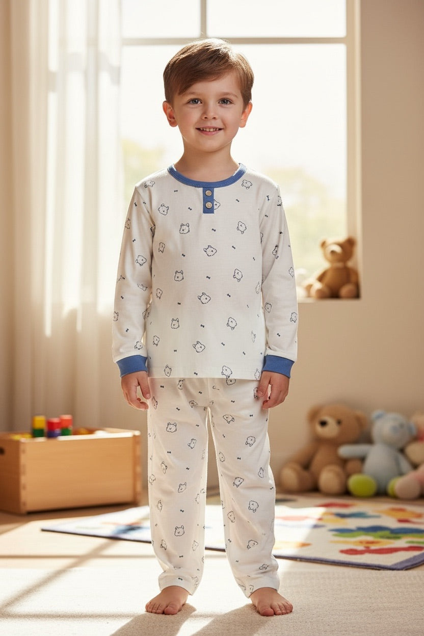 Teddy Dreams Cotton Night Suit