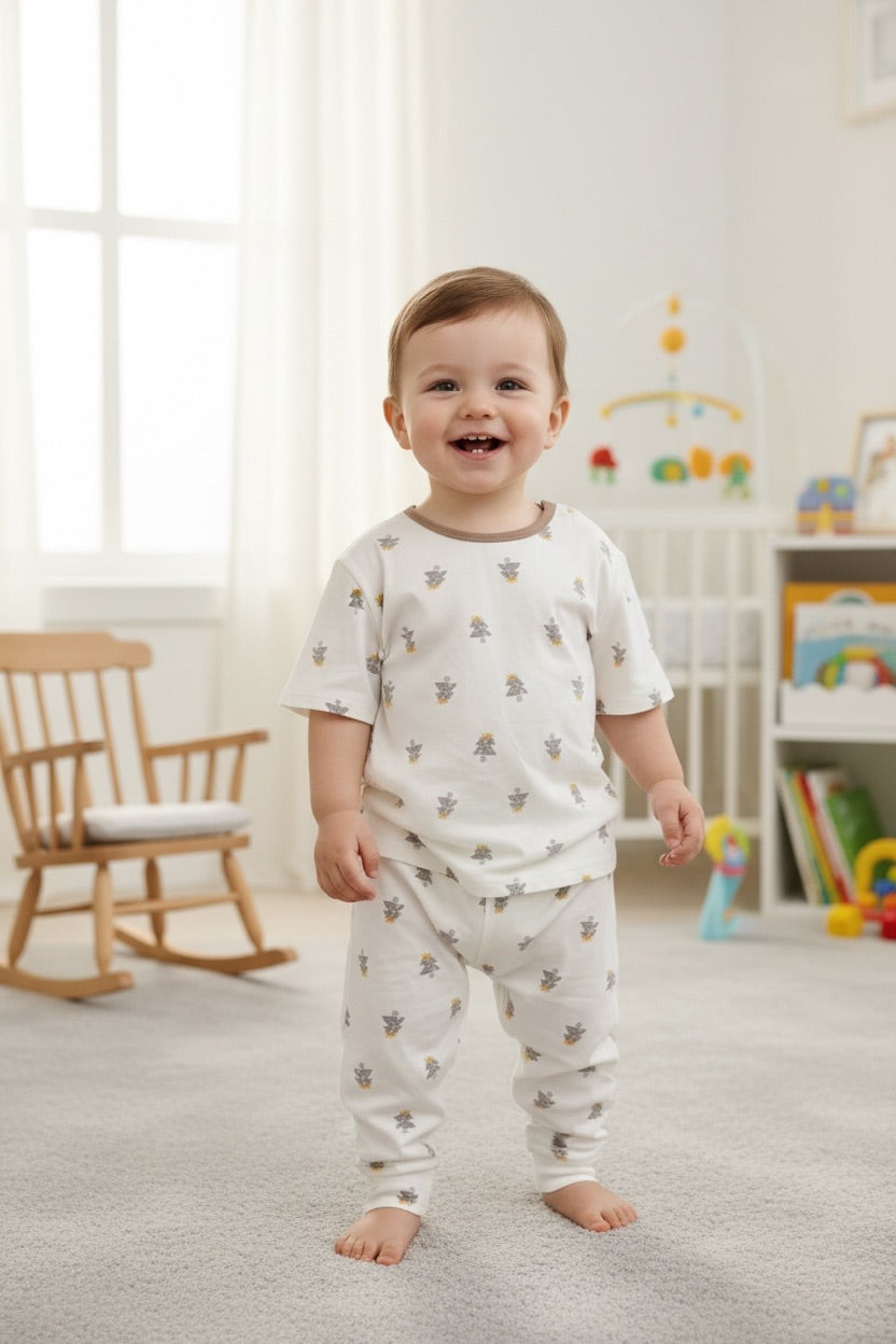 Premium Cotton Kids Night Suit Set