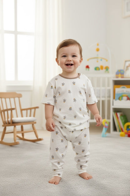 Premium Cotton Kids Night Suit Set