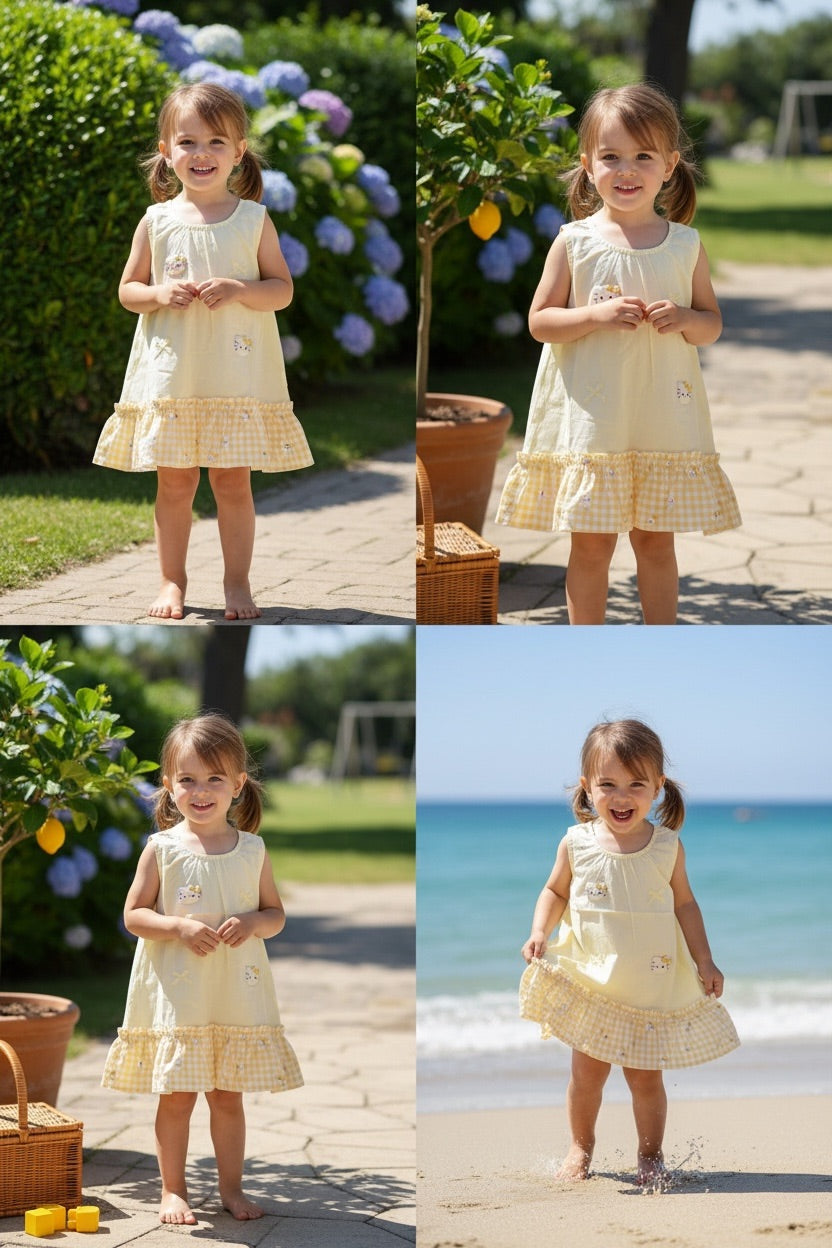 Kitty Charm Ruffle Dress