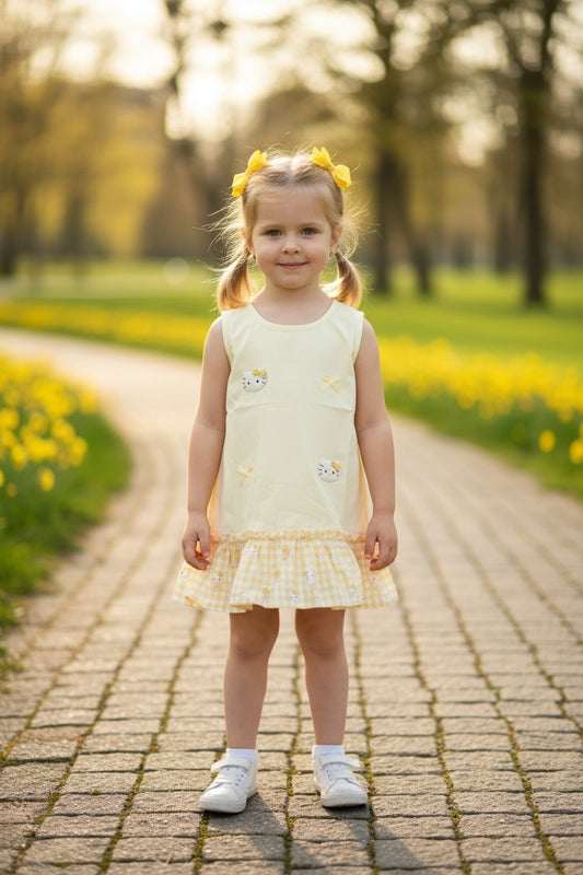 Kitty Charm Ruffle Dress