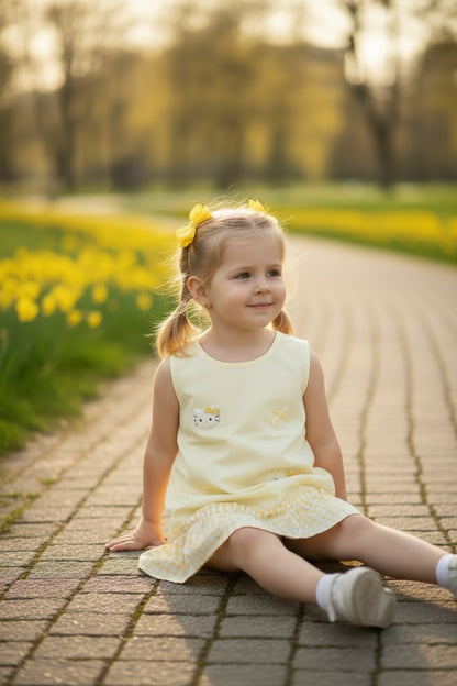 Kitty Charm Ruffle Dress