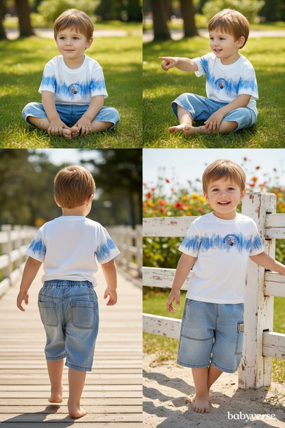 Ocean Splash Cargo Shorts Set