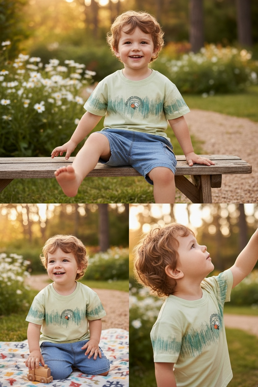 Ocean Splash Cargo Shorts Set