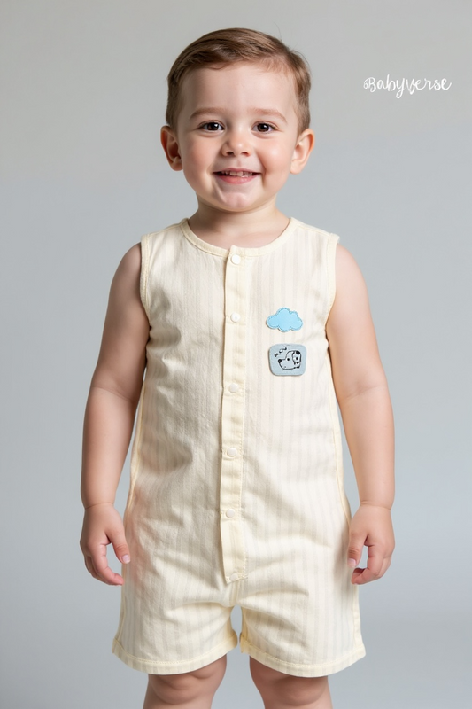 Dreamy Cloud Sleeveless Romper