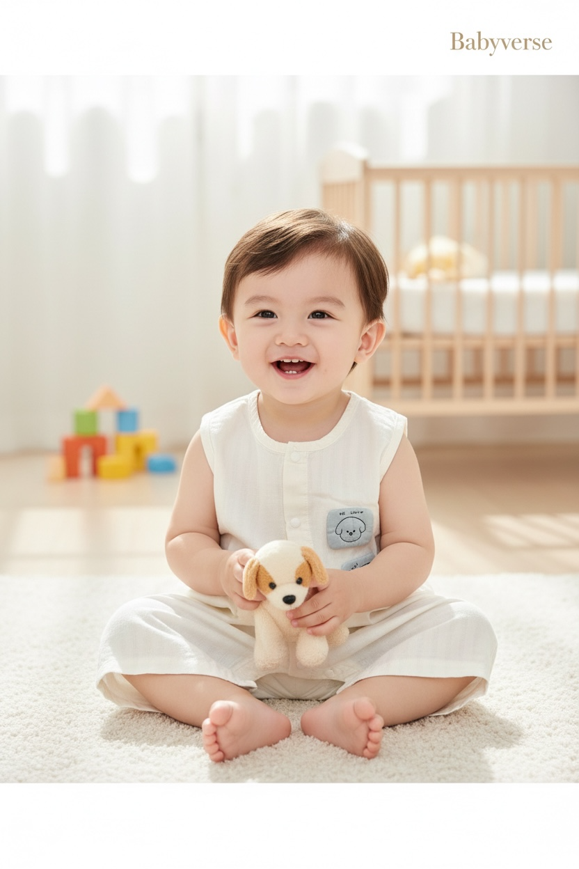 Dreamy Cloud Sleeveless Romper