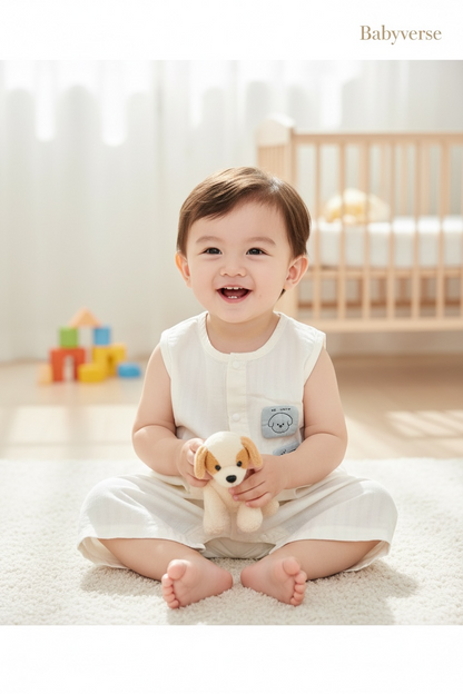 Dreamy Cloud Sleeveless Romper
