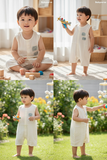 Dreamy Cloud Sleeveless Romper