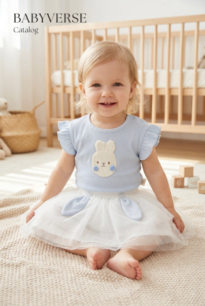 BabyVerse Bunny Tulle Skirt Set