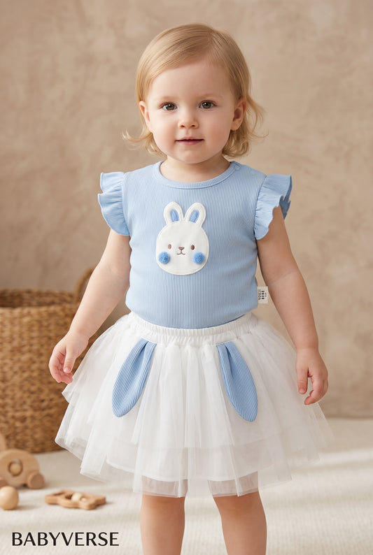 BabyVerse Bunny Tulle Skirt Set