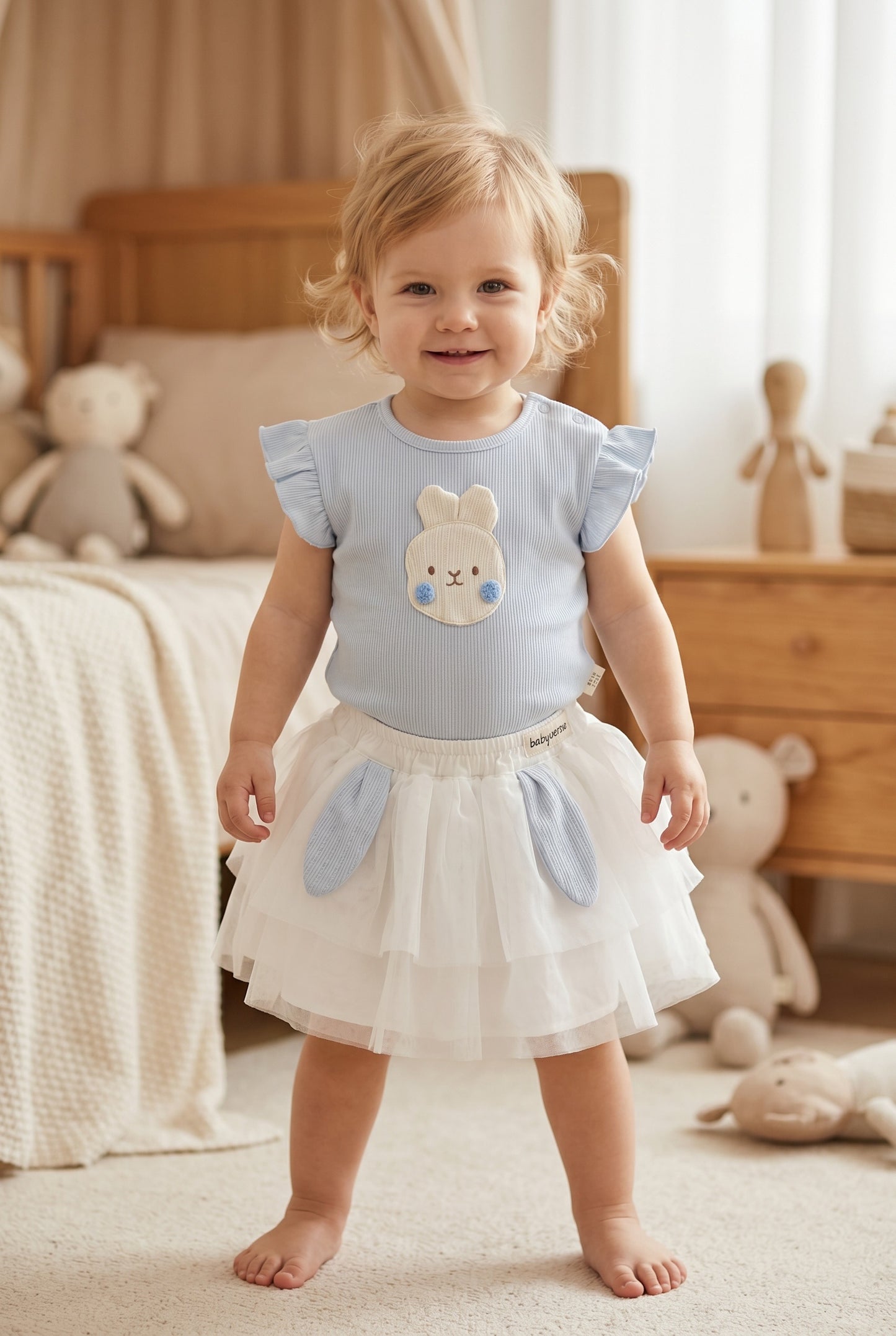 BabyVerse Bunny Tulle Skirt Set