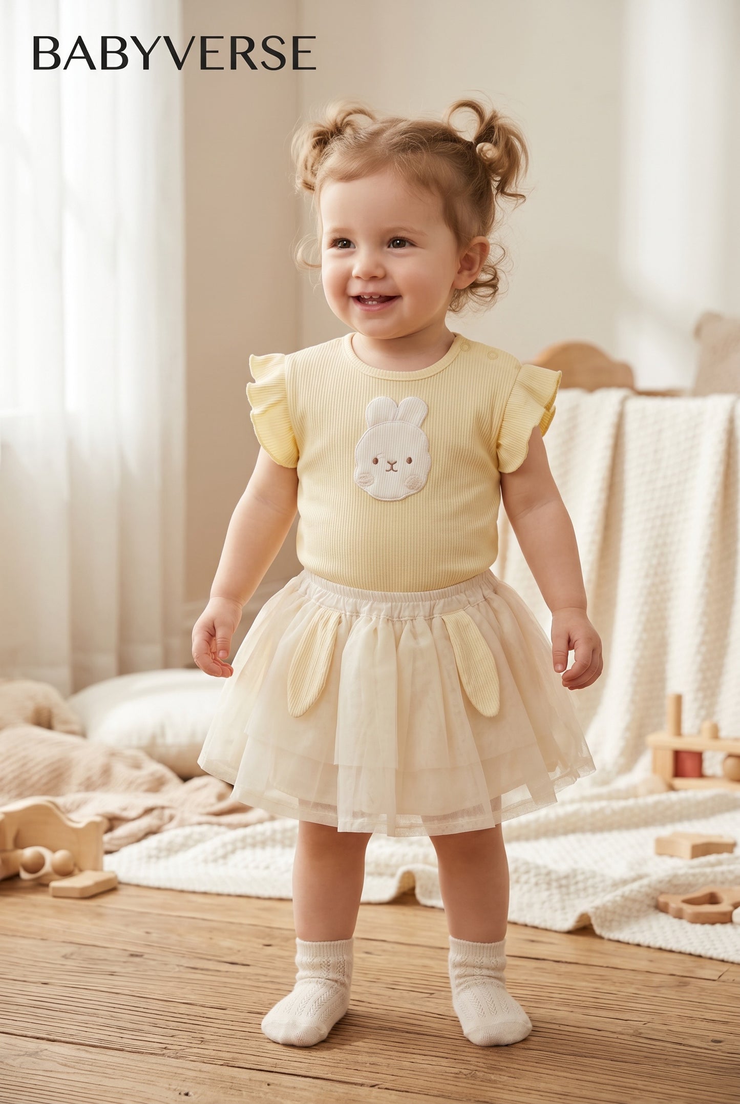 BabyVerse Bunny Tulle Skirt Set