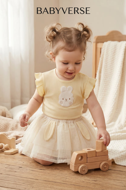 BabyVerse Bunny Tulle Skirt Set