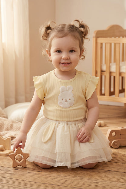 BabyVerse Bunny Tulle Skirt Set