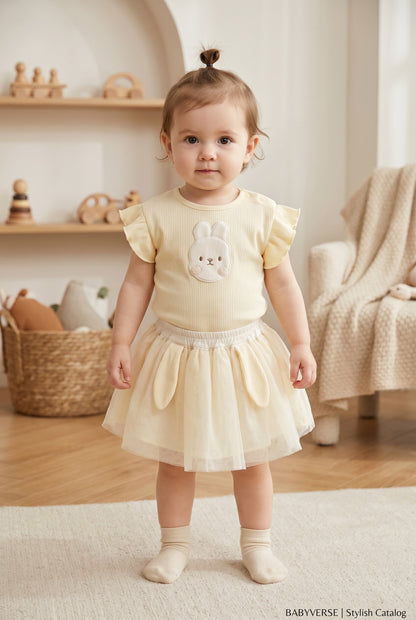 BabyVerse Bunny Tulle Skirt Set