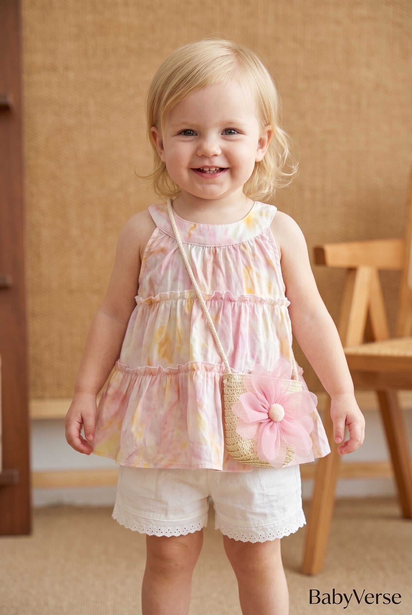 Blossom Breeze Co-Ord Set with sling bag