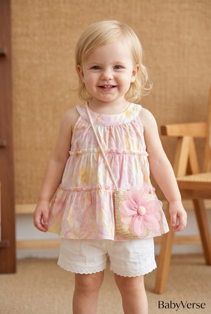 Blossom Breeze Co-Ord Set with sling bag