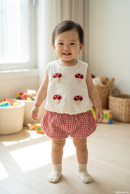 Woodland Mushroom Skort Set