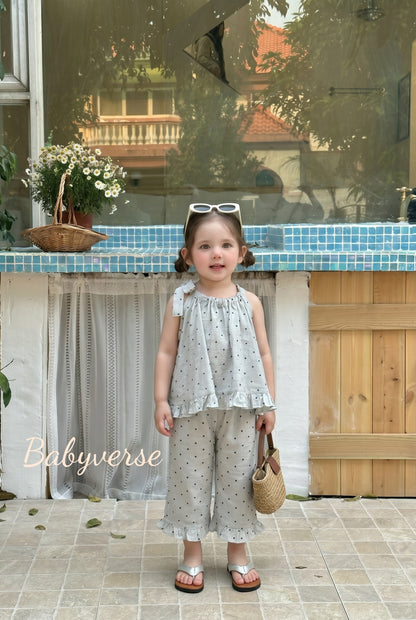 Polka Charm Ruffle Co-Ord Set