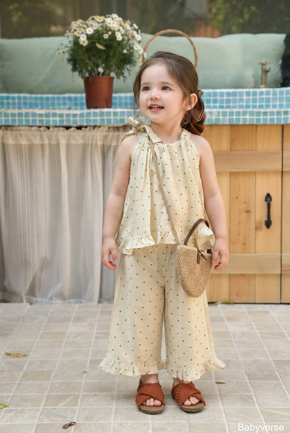 Polka Charm Ruffle Co-Ord Set