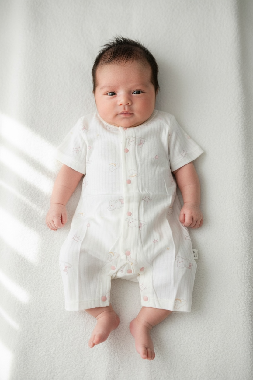 Premium Ribbed Cotton Baby Romper