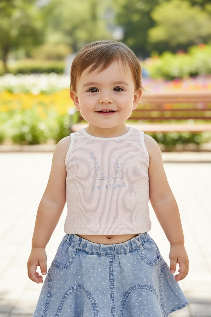 Butterfly Denim Skater Co-Ord Set