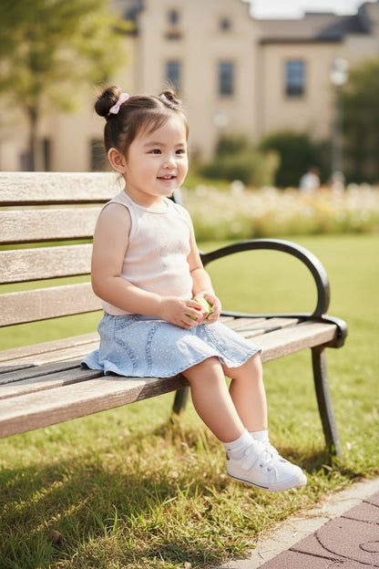 Butterfly Denim Skater Co-Ord Set