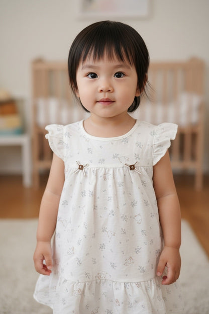 Premium Cotton Flutter Sleeve Baby Sleepwear