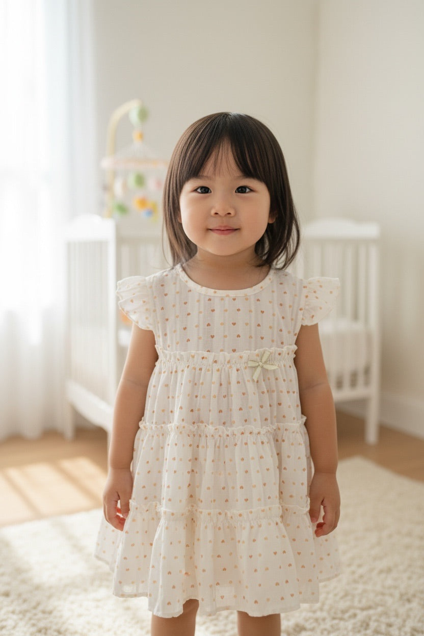 Premium Cotton Tiered Ruffle Dress Sleepwear