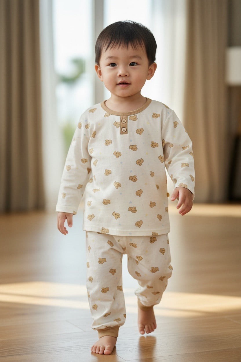 Teddy Dreams Cotton Night Suit
