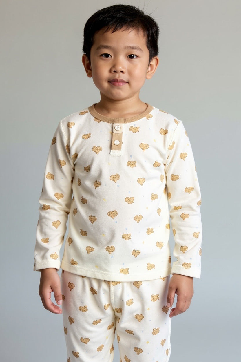 Teddy Dreams Cotton Night Suit