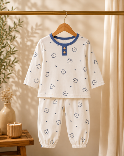 Teddy Dreams Cotton Night Suit