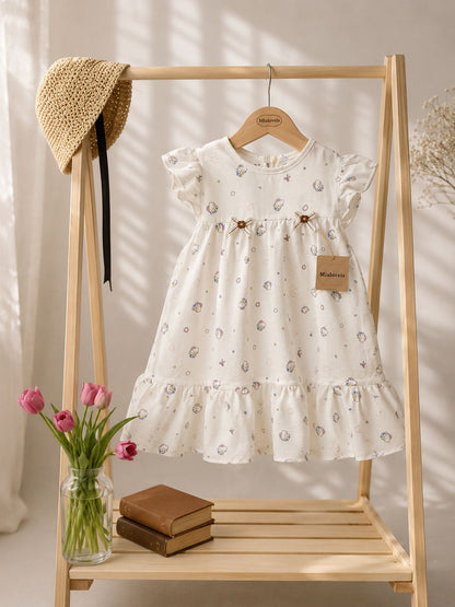 Premium Cotton Flutter Sleeve Baby Sleepwear