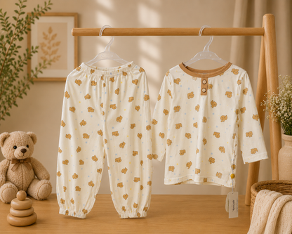 Teddy Dreams Cotton Night Suit